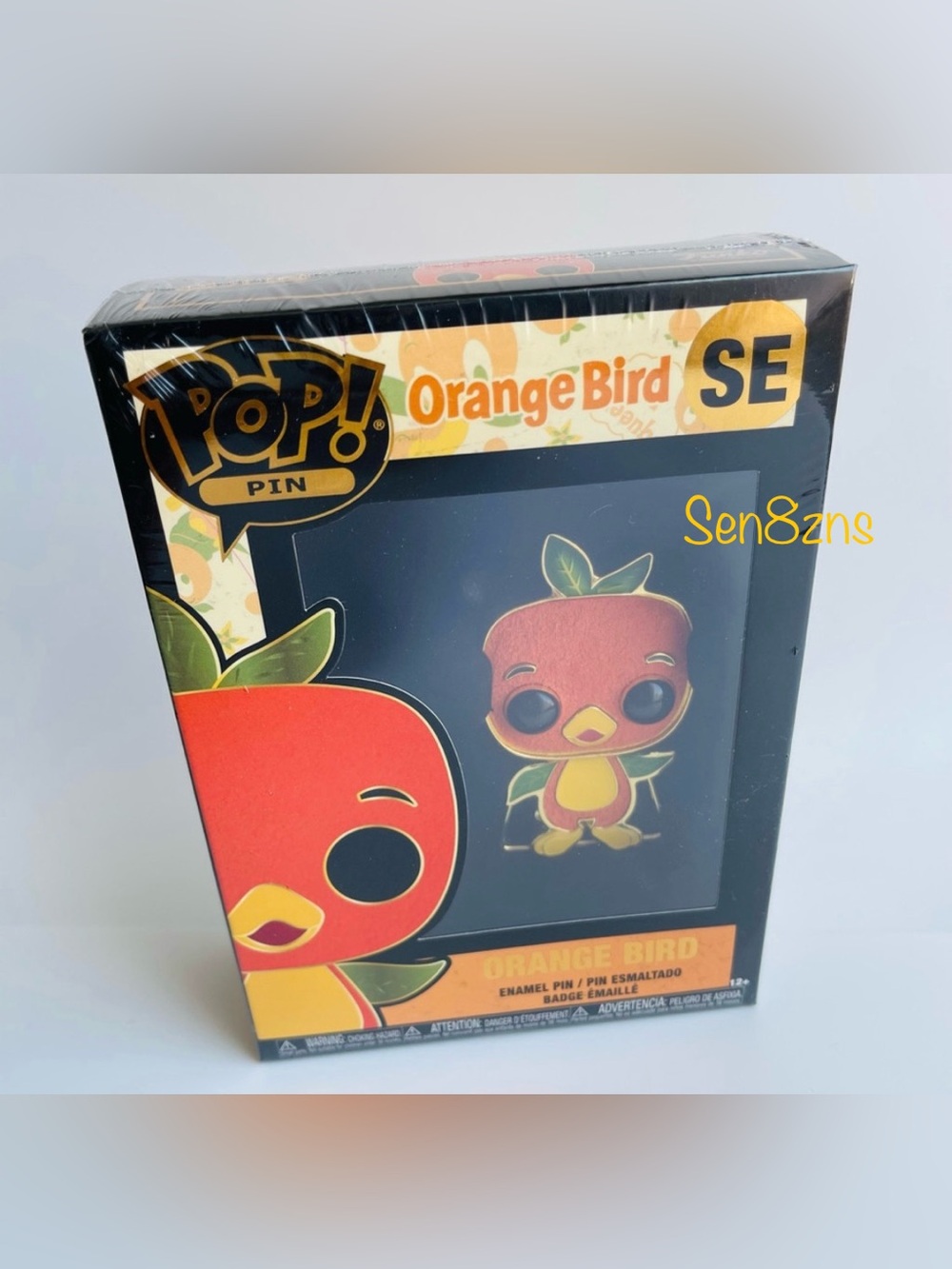 NEW 2021 Disney Parks WDW Orange Bird SE Funko POP Jumbo 3in PIN Removable Stand